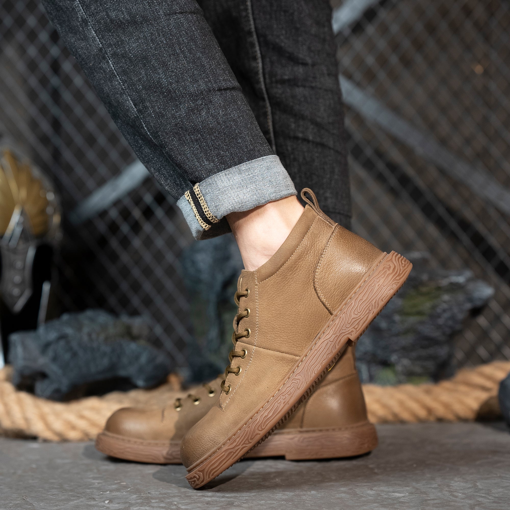 AFrown Men's Work Boots