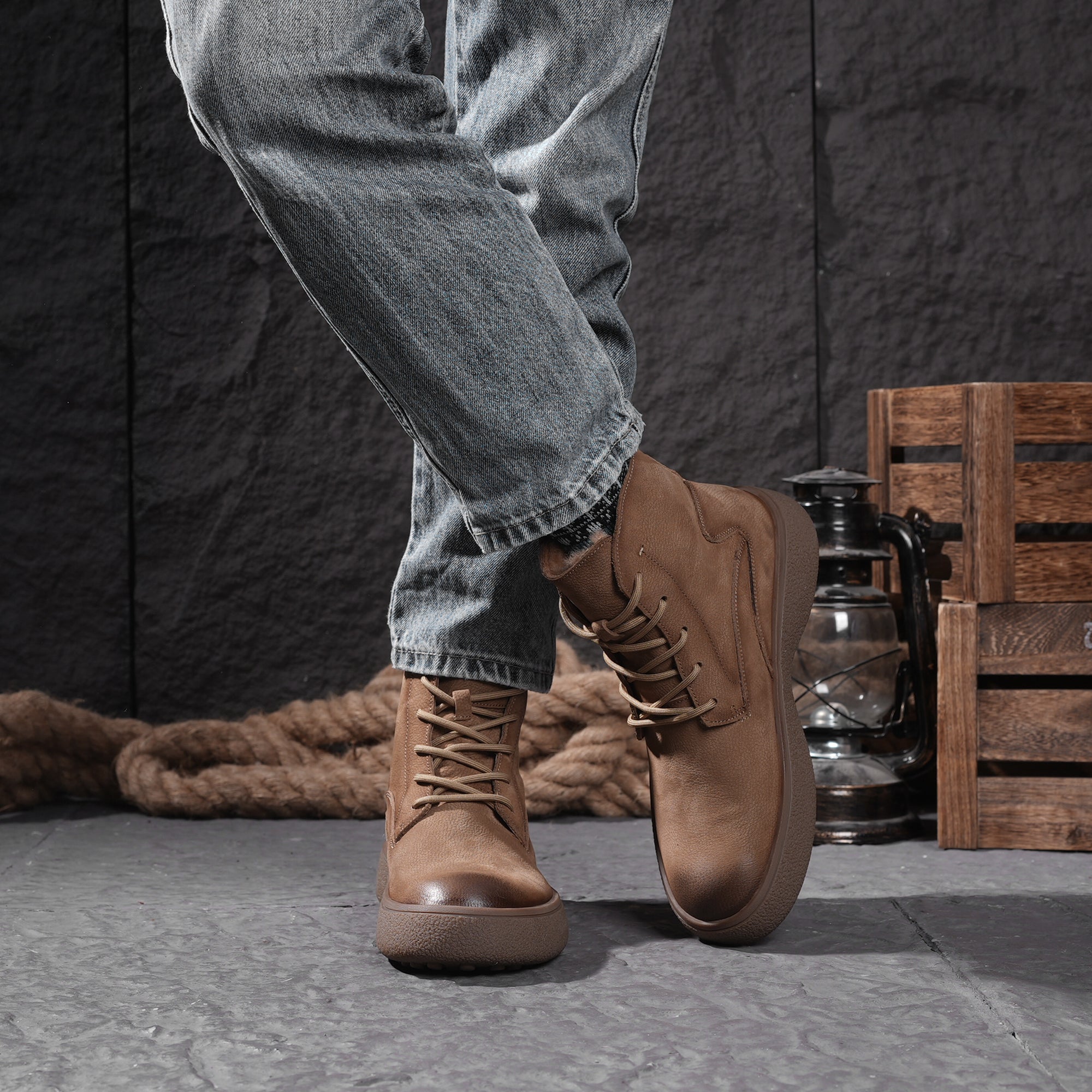 AFrown Mens Casual Boots
